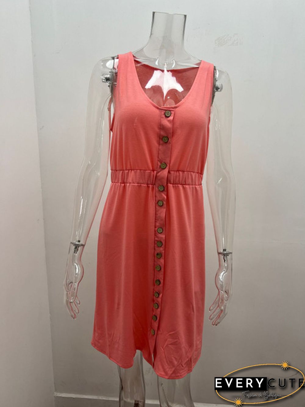 Dress Spring Summer New Solid Sexy Off-the-shoulder High Waist Sleeveless Tank Casual Midi Women Plus Size Streetwear Sundress