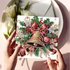 6PCS Xmas Atmosphere DIY Diamond Art Greeting Cards Congratulations Cards