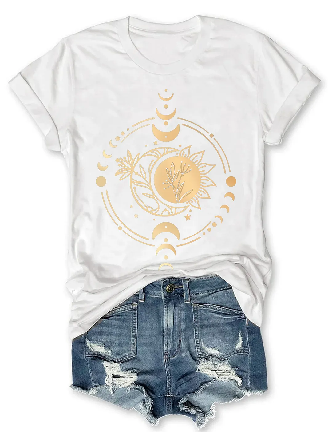 Shiny Mysterious Moon Phase T-shirt