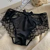 Men's Sexy Satin Transparent Hollow Lace Panties