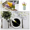  4 Pi&egrave;ces Porte Serviette Cr&eacute;atif Fleur pour Table