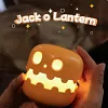 Pumpkin Night Light - Fun and Creative Gift, Atmosphere Light. Rechargeable, Adjustable Brightness And Timer