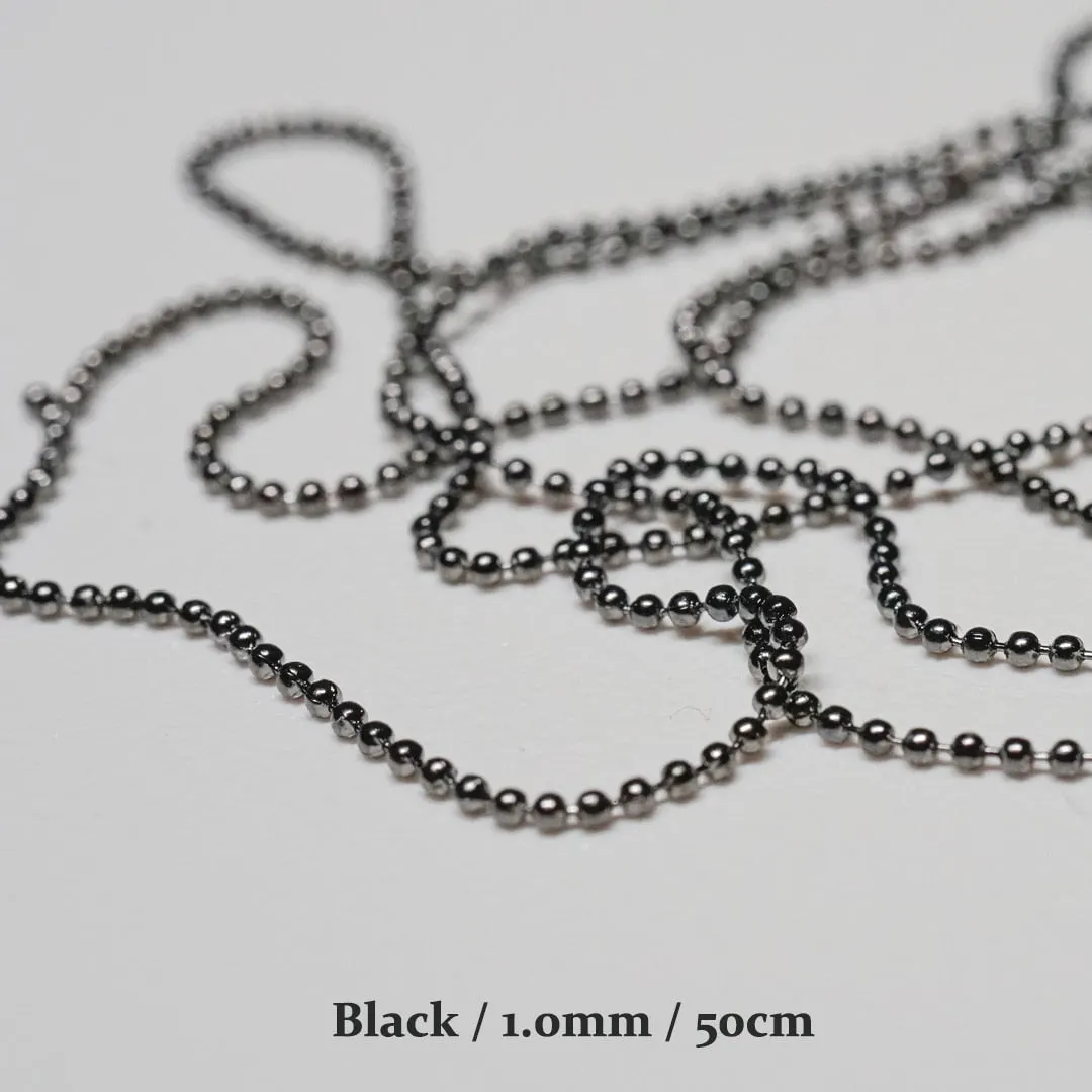 Nail Chain 0.8mm/1.0mm/50cm Rose Gold Silver Pixie Stone Decorations Accessory Metal Steel Ball Chain Nail Art Jewelry