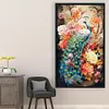 (US Local)Peacock Peony-16CT Stamped Cross Stitch Kit(73x119cm)