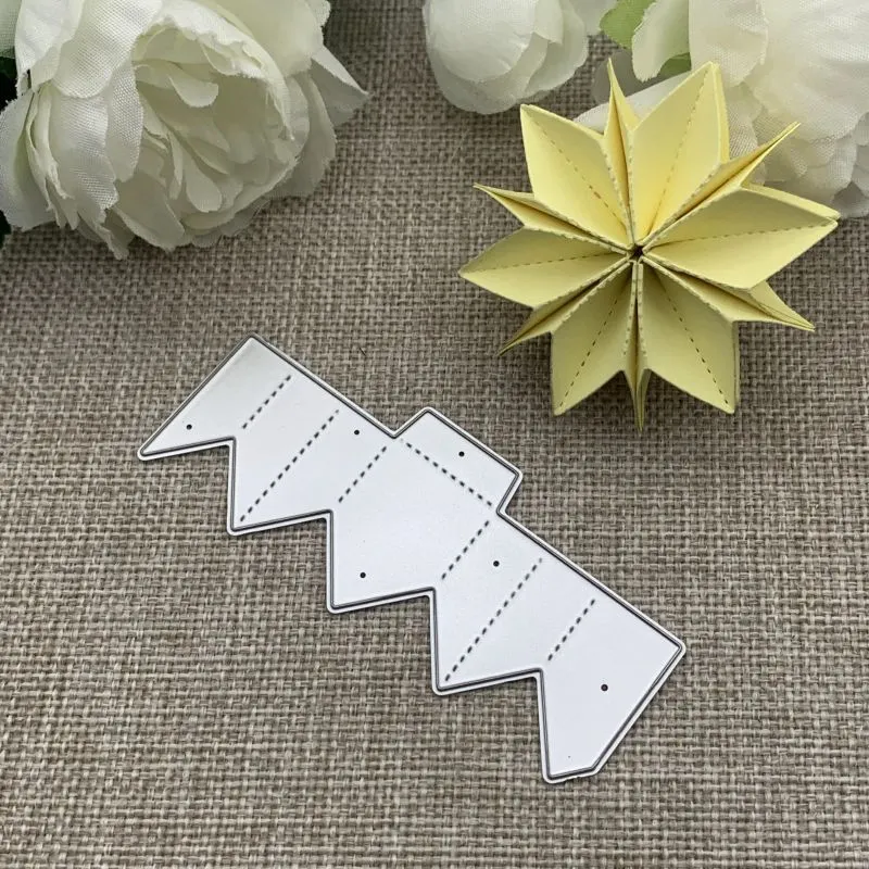 Athvotar Folded Flower Metal Cutting Dies Stencils For DIY Scrapbooking Decorative Embossing Handcraft Die Cutting Template Mold