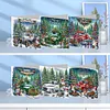 6Pcs Diamond Painting Christmas Car Greeting Cards Christmas Cards