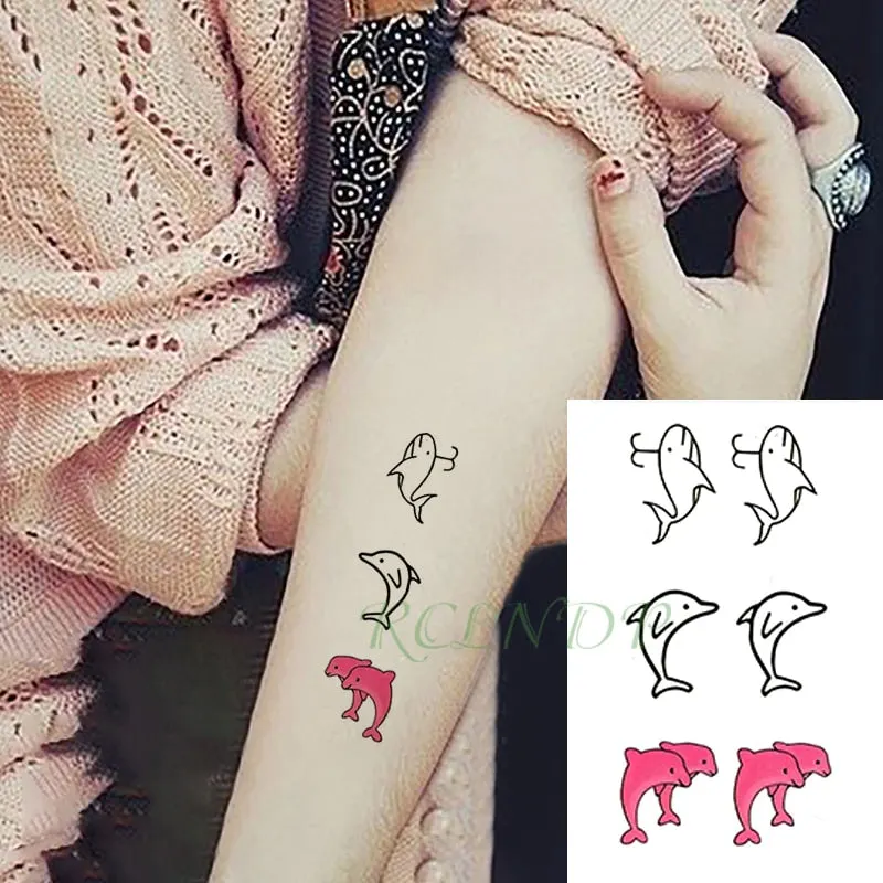 Waterproof Temporary Tattoo Sticker Wings Feather Small Element Fake Tatto Flash Tatoo Hand Arm Chest Art for Kids Men Women