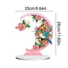 5D DIY Diamond Painting Special Shape Desk Ornament Flower Bird Decor Kit