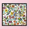 (US Local)Bird Flowers-14CT Stamped Cross Stitch Kit(55x59cm)