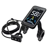 24V/36V/48V Electric Bike Display Screen Waterproof Handlebar Bike Speedometer