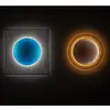 Modern simple living room round square creative wall lamp designer bedroom corridor aisle decorative painting full moon art wall lamp