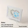DIY Resin Beach Art Craft Kit with Frame, Resin Art Sea Glass Craft, Ocean Color Design, Materials for Adults Home Decor Desk Display, Ocean Themed DIY Kit Set and Creative Birthday Gift