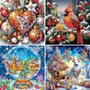 (US Local)4Pack Xmas-Special Shaped Diamond Painting Kit(30x30cm)