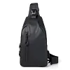 Sac bandouli&egrave;re imperm&eacute;able pour homme avec port de chargement USB