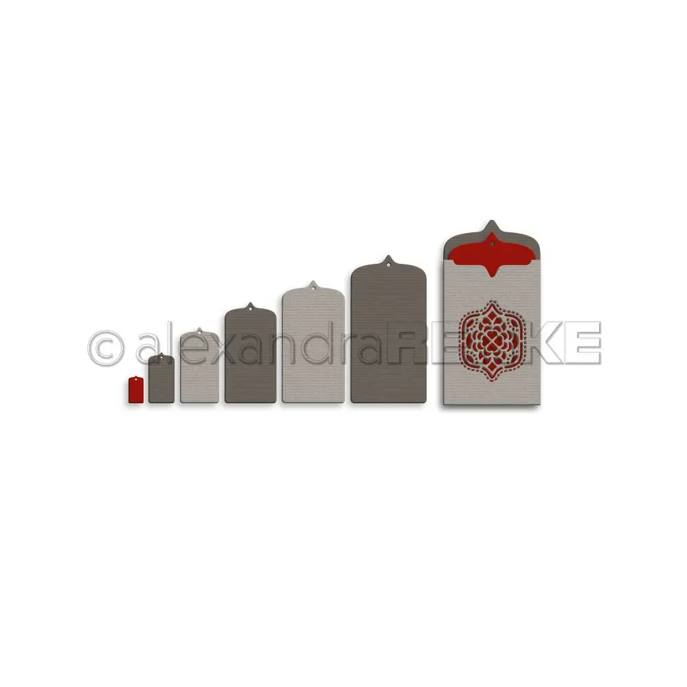 Piggy Craft metal cutting dies cut die mold Flower tag envelope lace edge Scrapbook paper craft knife mould blade punch stencils