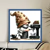 Coffee Gnome - 11CT Stamped Cross Stitch - 40*40cm