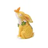 Statue de jardin lapin avec lumi&egrave;re solaire papillon