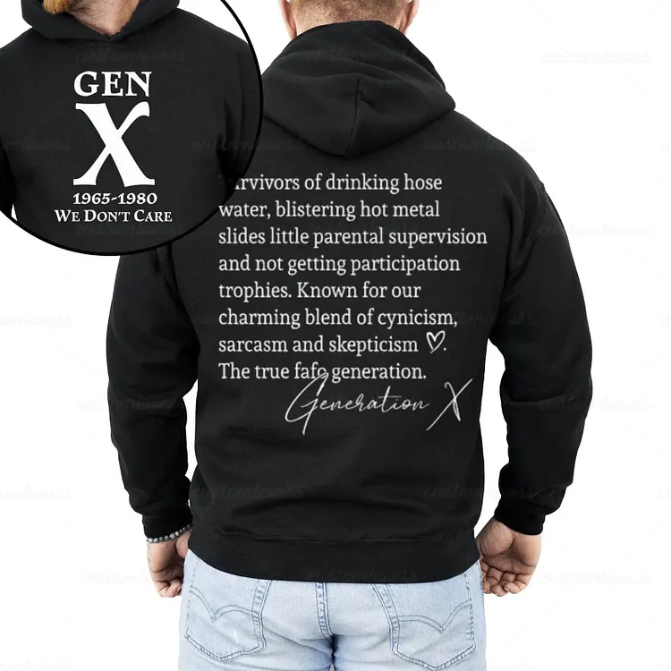 Custom Generation X Raised On Hose Water & Neglect Hoodie