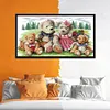 Teddy Bear-14CT Stamped Cross Stitch Kit(52*31cm)