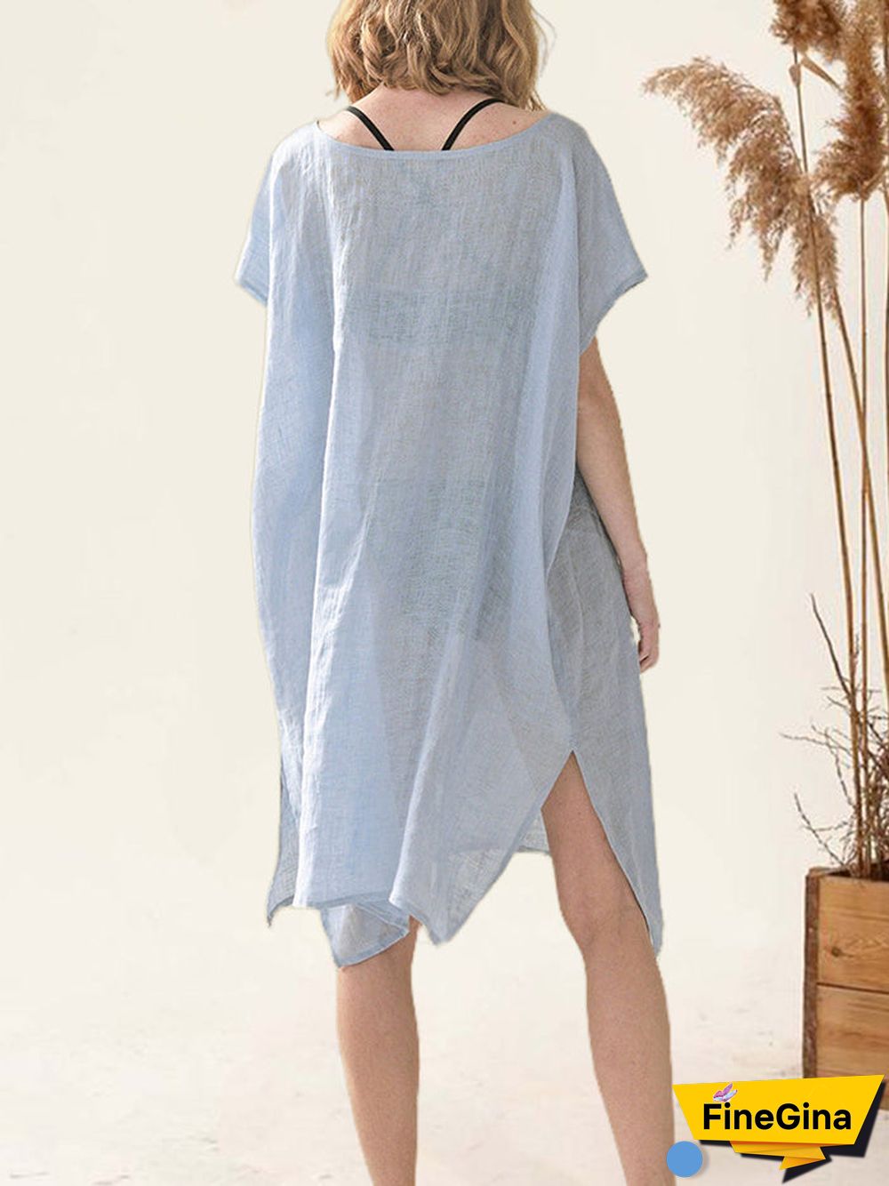Natalie Linen Beach Dress