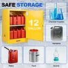 12 Gallon Hazardous Storage Cabinet Flammable Cabinet for Industry and Home