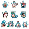 10Pcs Christmas Diamond Painting Photo Frame Hanging Pendant for Xmas Tree