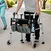 Walker Bag Waterproof Multi-Pockets Armrest Side Storage Bag for Seniors Elderly