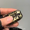 Titanium Alloy EDC Decompression Toy Mecha Beetle Press Push Card Artifact Magnetic Coin Toy Pendant