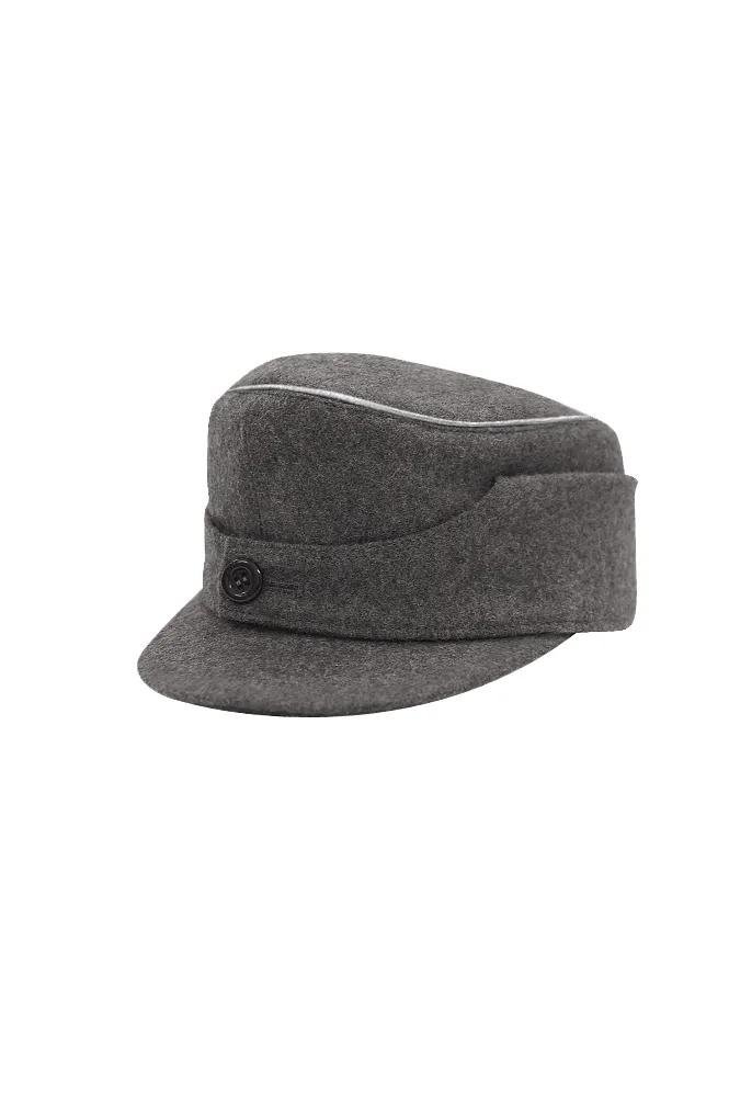   Gebirgsjager Single Button Bergm&uuml;tze Grey Wool Field Cap German-Uniform