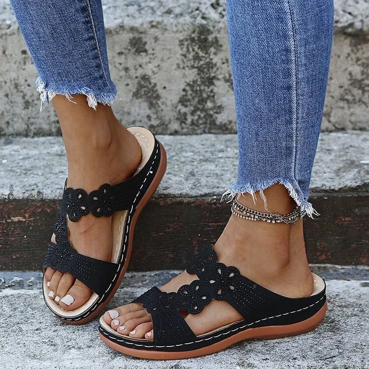 Women Slippers 2021 New wedges Shoes Summer Open Toe Flat Platform Sandals Ladies Casual Beach Flip Flops Shoes Female Slipper
