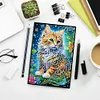 (US Local)50-Page A5 Cat Diamond Painting Notebook for Adult Holiday Birthday Gift