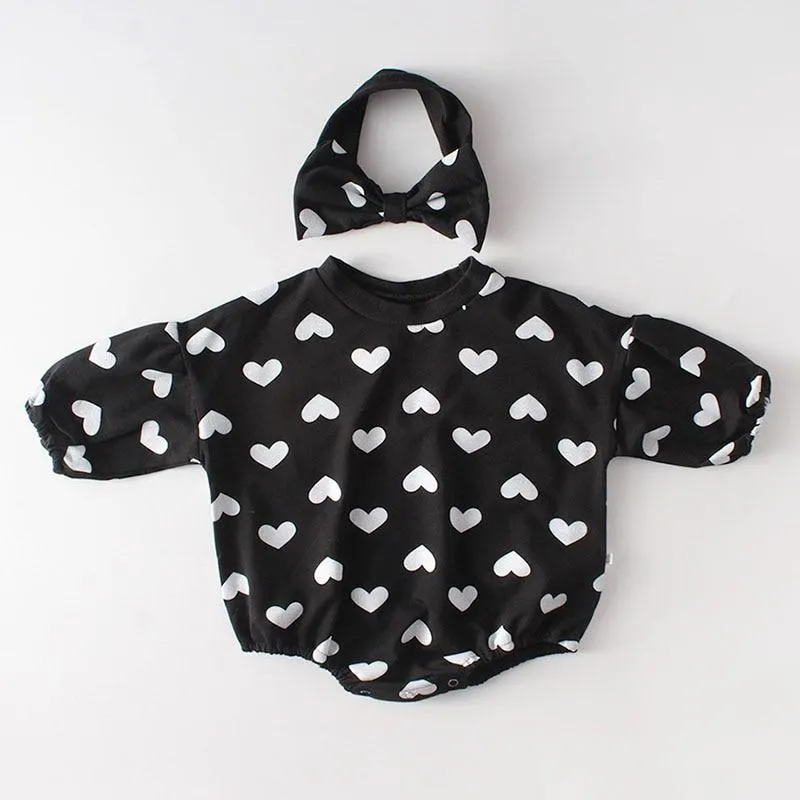Autumn Winter Infant Baby Boys Girls Rompers Baby Clothes Bear Printing Long Sleeve Rompers Baby Boys Girls Thicken Rompers