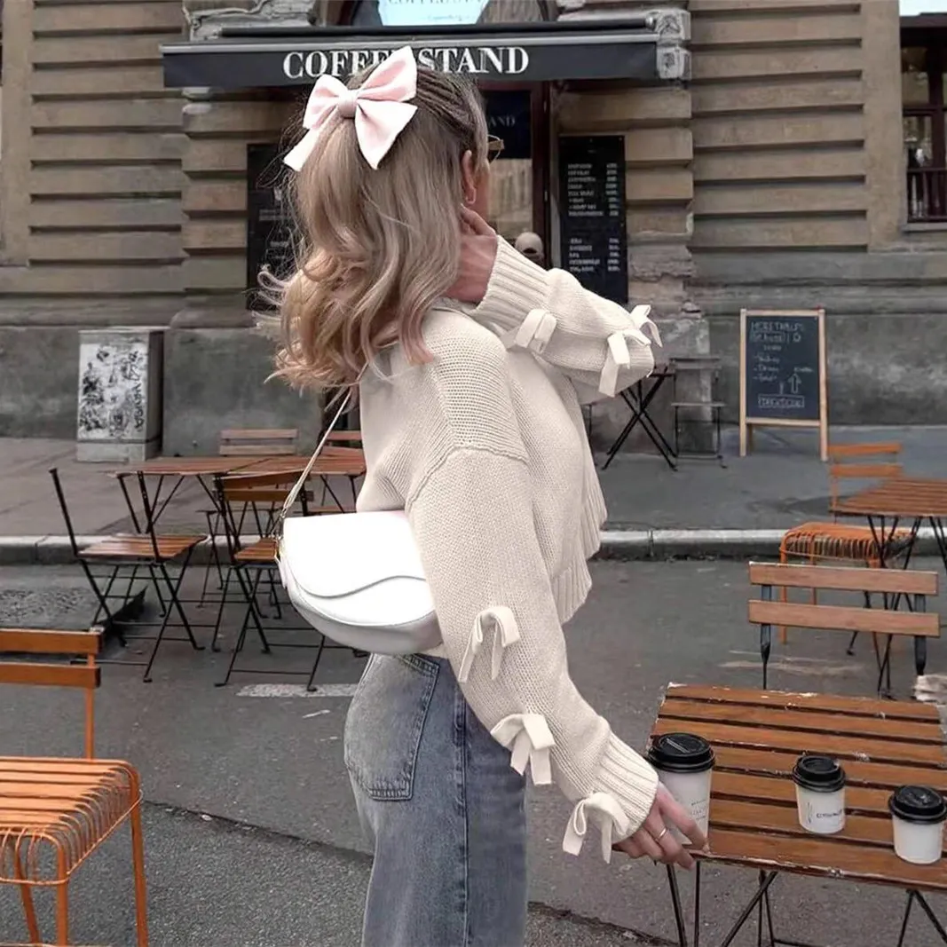 Athvotar Athvotar Autumn And Winter New V Collar Wear Loose Lazy Breeze Knitted Sweater Skirt