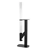 [US Local Warehouse] 50.79in Pellet Stove with Glass Tube Pellet Patio Heater with Table Wood Burning Stove Smokeless Firepit for Camping Beach Garden Balcony