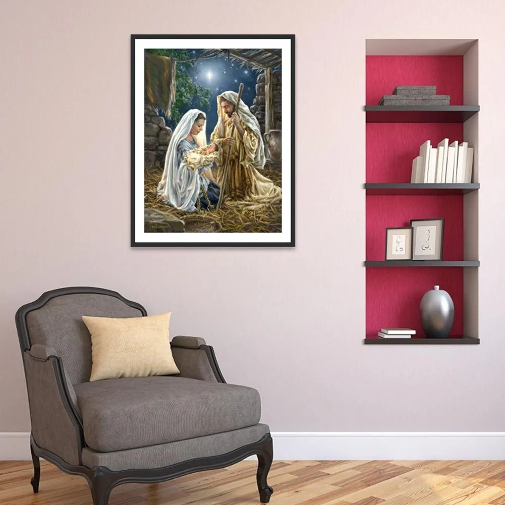 Diamond Painting - Full Round Drill - Jesus Family(30*40cm)