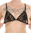 Men's Bikini Lace Bra Thongs