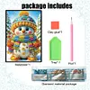 (US Local)50-Page A5 Snowman Diamond Painting Notebook for Adult Holiday Birthday Gift