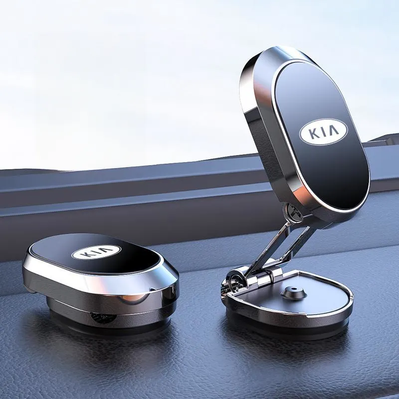 Car magnetic mobile phone navigation bracket 
