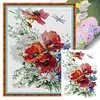 Daisy And Poppy- 14CT Stamped Cross Stitch 35*47cm/13.78*18.5in