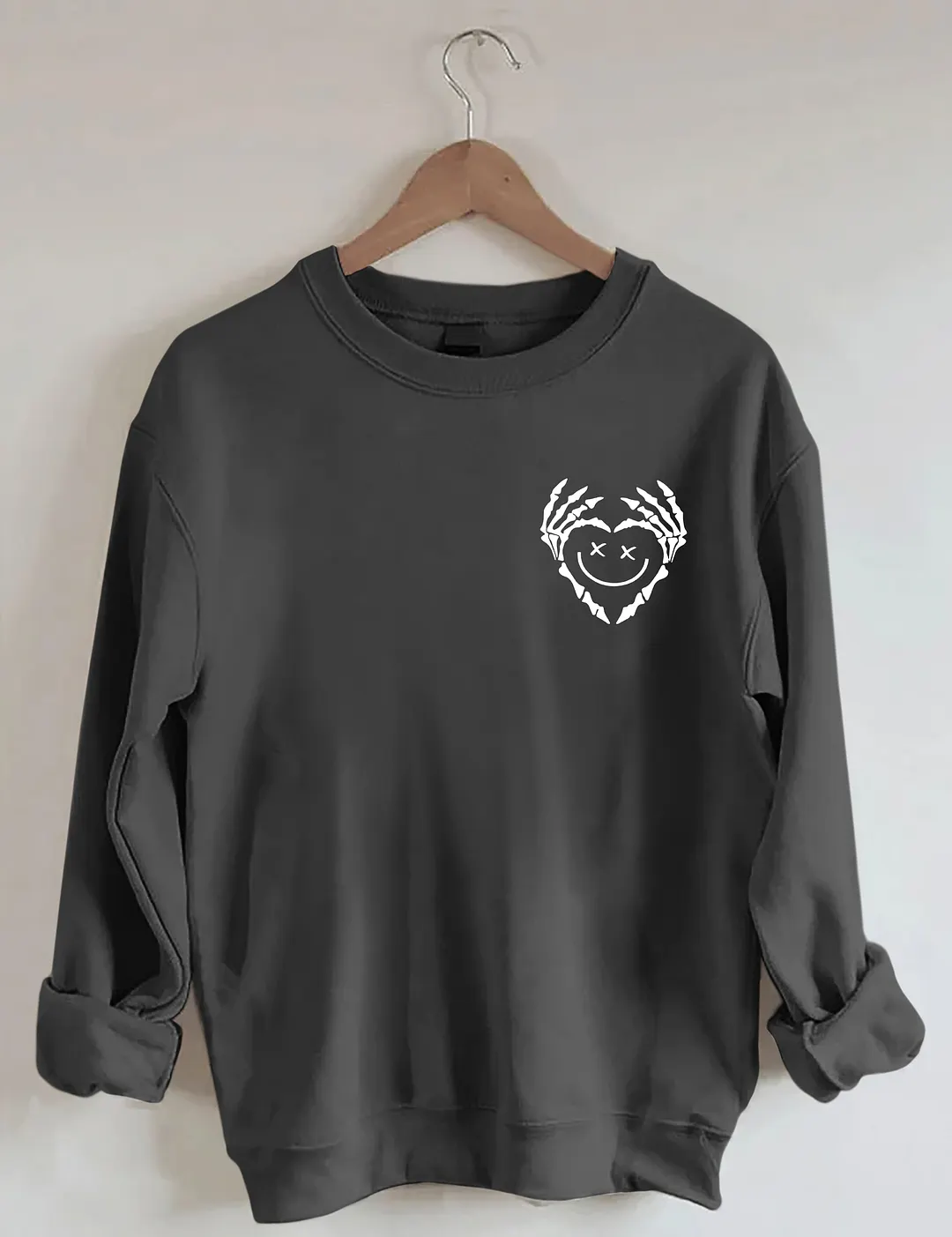 Stay Positive With Skeleton Sweatshirt