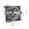 Diamond Painting-DIY Full Round Drill Elephant Relief