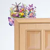 Windmills Flowers Birds 5D DIY Wooden Diamond Painting Door Topper (Left)