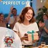 Independence Day Bouquet DIY Acrylic Diamond Painting Hanging Kit Special Shape Crystal Rhinestone Art Pendants Single Side Drill for Adults Gift Home Wall Or Window Decor