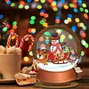 >SALE<Wooden Christmas Table Top Diamond Painting Ornament Kits Xmas Home Decor (C)