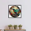 Hummingbird Glass Painting-Paint by Numbers Acrylic Painting 40*40CM
