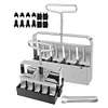 2Pcs Handheld Clod Maker Stainless Steel Soil Blocker Garden Yard Seeding Tool