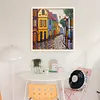 Colored Houses-14CT Stamped Cross Stitch 40*40cm/15.75*15.75in