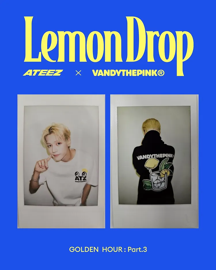 ATEEZ x Vandy The Pink Golden Hour Part: 3 Lemon Drop Hoodie