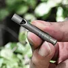 Outdoor Titanium Emergency Whistle EDC Whistle Necklace Pet Training Whistles
