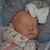 Reborn Newborn Toddlers Baby Dolls 20 inch Real Lifelike Alice Girl with Hand-rooted Brown Hair - RBBI-Myrebornbabydoll&reg; Myrebornbabydoll&reg;